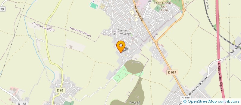 localisation de l'entreprise MADAME MAURANNE DERUWEZ  HERSIN-COUPIGNY