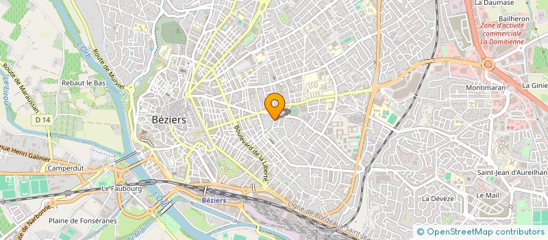 localisation de l'entreprise MADAME MAUREEN ADELINE à BEZIERS