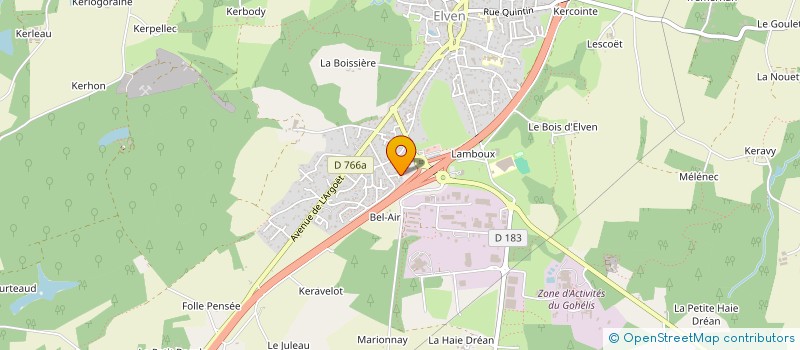 localisation de l'entreprise MADAME MAUREEN ARMEDE  ELVEN