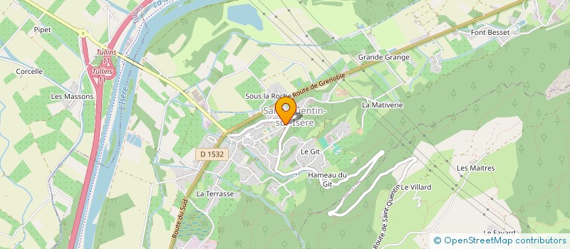 localisation de l'entreprise MADAME MAUREEN BERNARD  SAINT-QUENTIN-SUR-ISERE