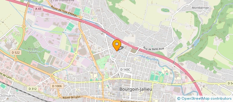 localisation de l'entreprise MADAME MAUREEN CADORET  BOURGOIN-JALLIEU