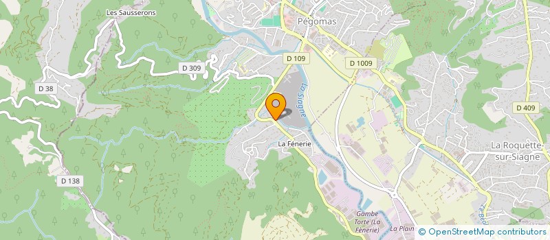 localisation de l'entreprise MADAME MAUREEN COUEDELO  PEGOMAS