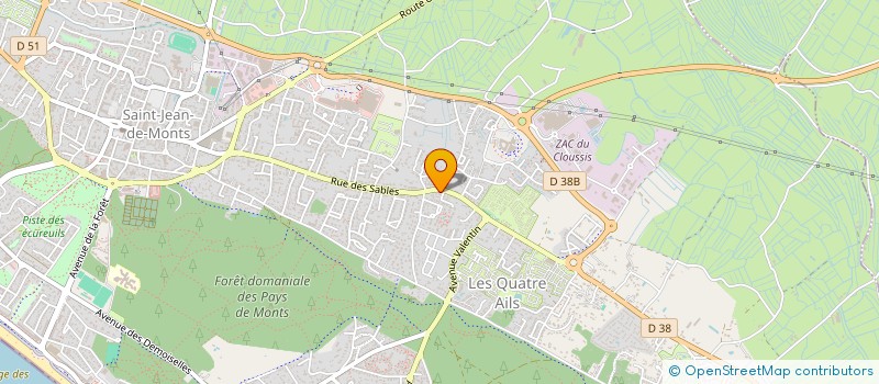 localisation de l'entreprise MADAME MAUREEN DROUET  SAINT-JEAN-DE-MONTS