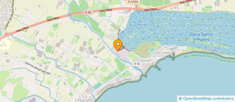 localisation de l'entreprise MADAME MAUREEN FALCONIERI à HYERES