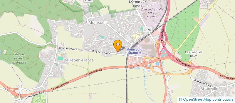 localisation de l'entreprise MADAME MAUREEN FERREIRA  BAILLET-EN-FRANCE