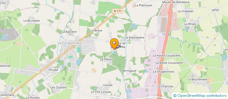 localisation de l'entreprise MADAME MAUREEN GRANDIN  LA GRIGONNAIS