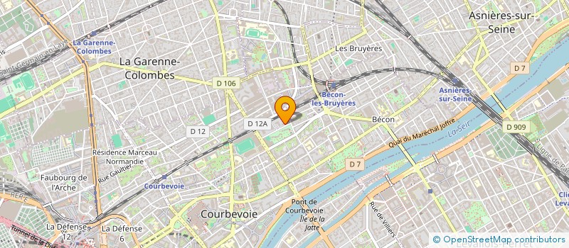 localisation de l'entreprise MADAME MAUREEN MOREL à COURBEVOIE