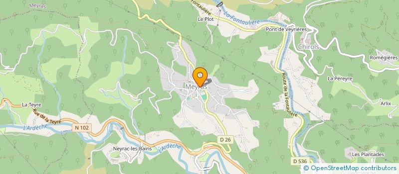 localisation de l'entreprise MADAME MAUREEN MOULIN  MEYRAS