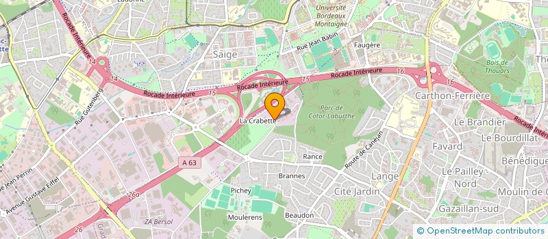 localisation de l'entreprise MADAME MAUREEN PIVATO  GRADIGNAN