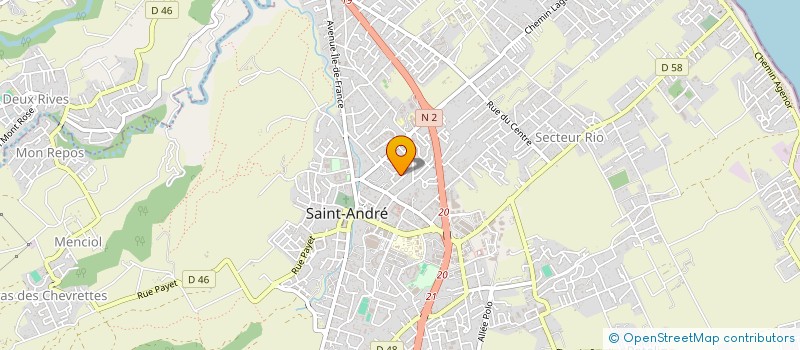 localisation de l'entreprise MADAME MAUREEN SAMAN LATCHIMY  SAINT-ANDRE