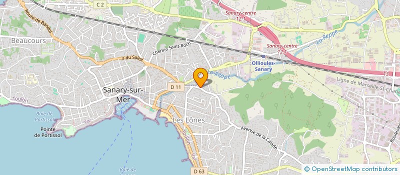 localisation de l'entreprise MADAME MAURICETTE BARA à SIX-FOURS-LES-PLAGES