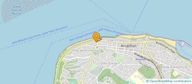 localisation de l'entreprise MADAME MAURICETTE BAUDOUIN  ARCACHON