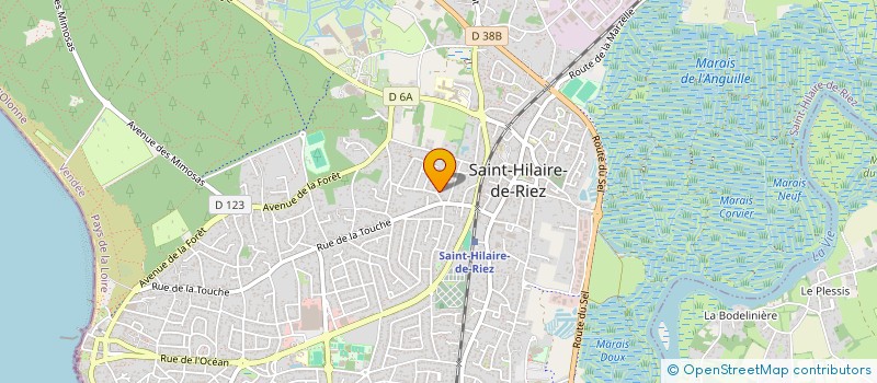 localisation de l'entreprise MADAME MAURICETTE BERNARD à SAINT-HILAIRE-DE-RIEZ