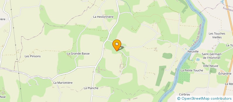 localisation de l'entreprise MADAME MAURICETTE BLANCHE  QUELAINES-SAINT-GAULT