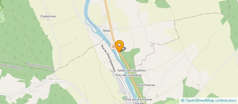 localisation de l'entreprise MADAME MAURICETTE BONNET à VOUNEUIL-SUR-VIENNE