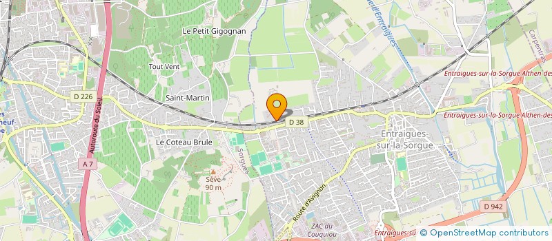 localisation de l'entreprise MADAME MAURICETTE BONZOM à ENTRAIGUES-SUR-LA-SORGUE