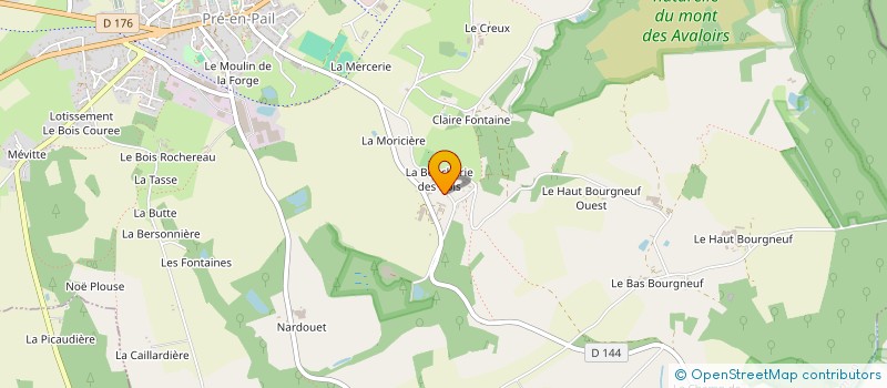 localisation de l'entreprise MADAME MAURICETTE BOURDON  PRE-EN-PAIL-SAINT-SAMSON