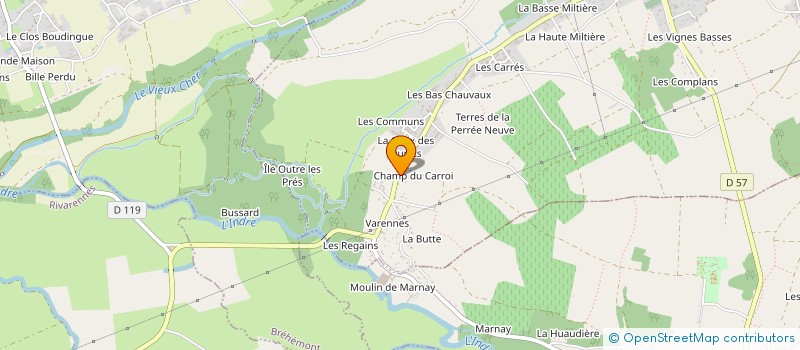 localisation de l'entreprise MADAME MAURICETTE BUREAU  LIGNIERES-DE-TOURAINE