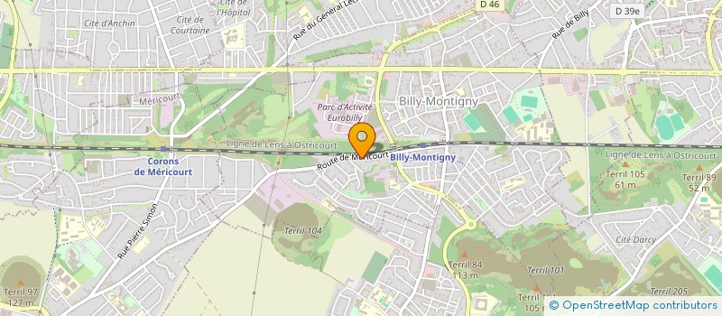localisation de l'entreprise MADAME MAURICETTE CANETTI à BILLY-MONTIGNY