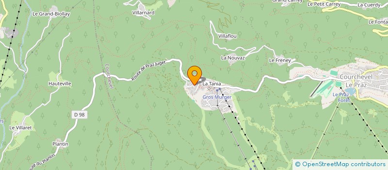 localisation de l'entreprise MADAME MAURICETTE CHEDAL-BORNU à COURCHEVEL