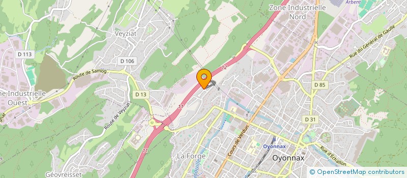 localisation de l'entreprise MADAME MAURICETTE CLOUTOT à OYONNAX