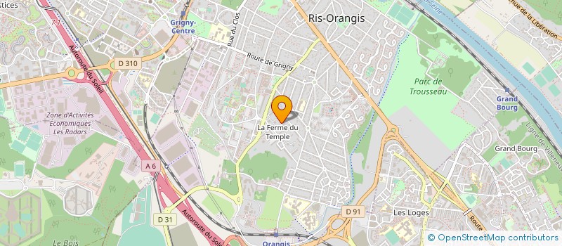 localisation de l'entreprise MADAME MAURICETTE EVRARD  RIS-ORANGIS