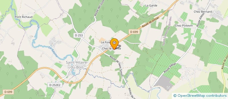 localisation de l'entreprise MADAME MAURICETTE GAGNEROT  SAINT-HILAIRE-DU-BOIS