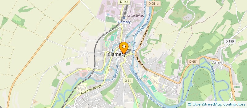 localisation de l'entreprise MADAME MAURICETTE GALLICE à CLAMECY