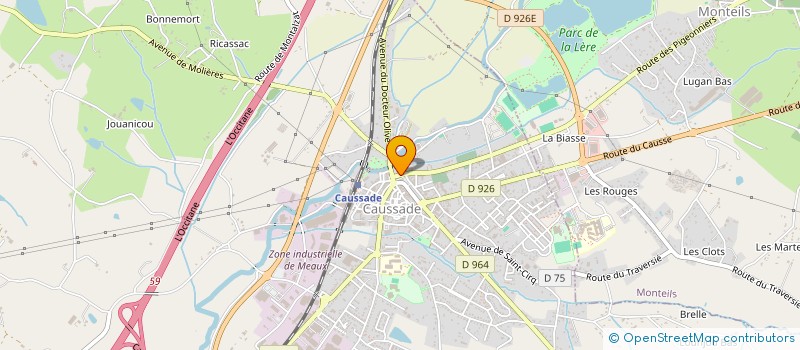 localisation de l'entreprise MADAME MAURICETTE GANDOLFI  CAUSSADE