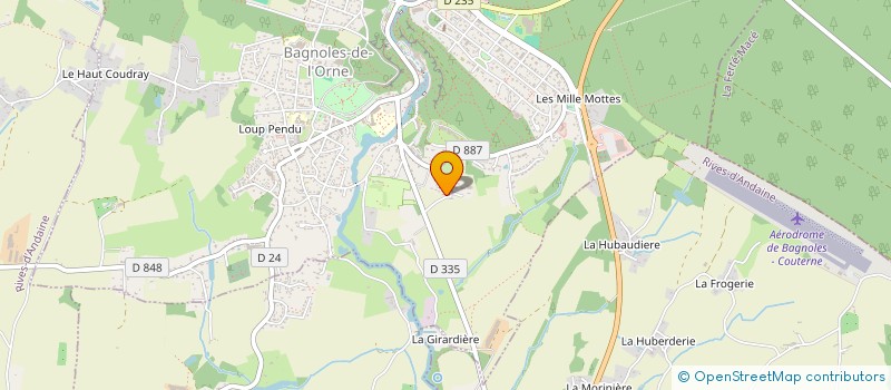 localisation de l'entreprise MADAME MAURICETTE GARNIER à BAGNOLES-DE-L'ORNE-NORMANDIE