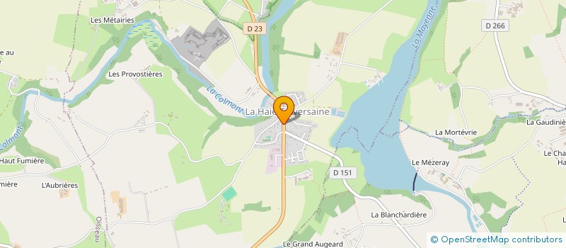 localisation de l'entreprise MADAME MAURICETTE GASTEBLET  LA HAIE-TRAVERSAINE