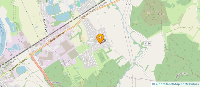 localisation de l'entreprise MADAME MAURICETTE GERARD  BASSE-HAM