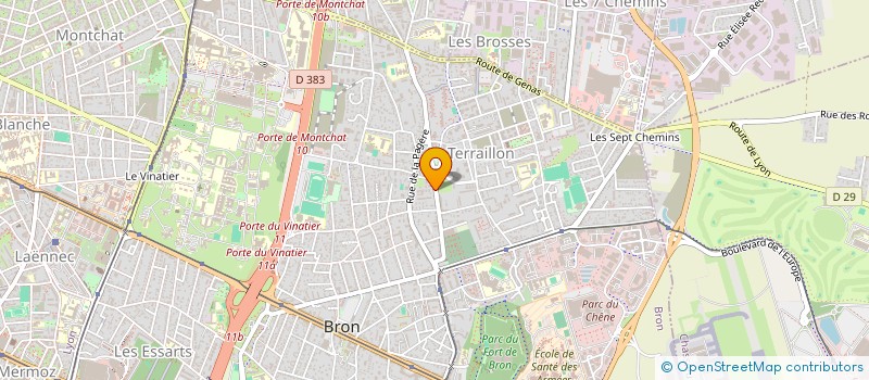 localisation de l'entreprise MADAME MAURICETTE GIRARD-GUILLOT  BRON