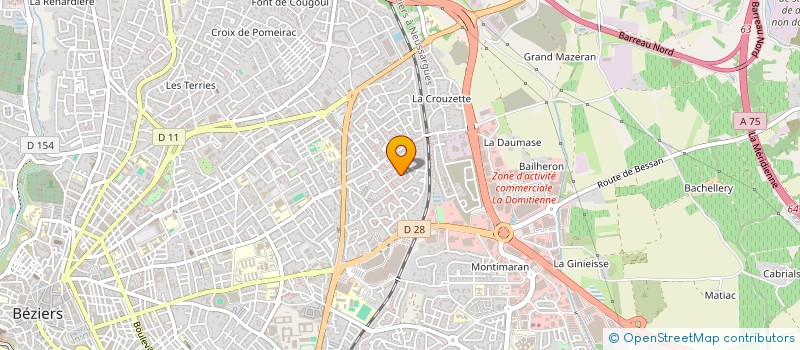 localisation de l'entreprise MADAME MAURICETTE GUILLAUME à BEZIERS