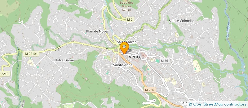 localisation de l'entreprise MADAME MAURICETTE GUILLEMAIN  VENCE