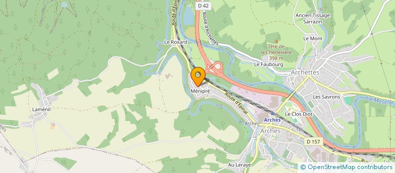 localisation de l'entreprise MADAME MAURICETTE HOLVECK  ARCHES