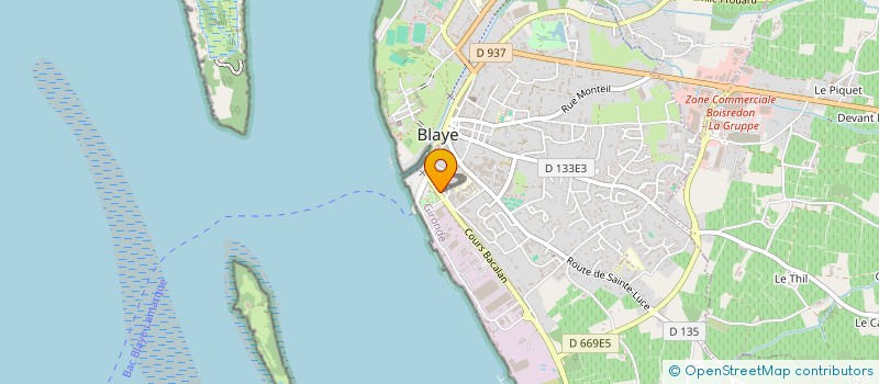 localisation de l'entreprise MADAME MAURICETTE JEANTET à BLAYE