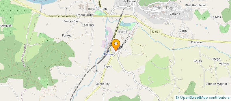 localisation de l'entreprise MADAME MAURICETTE LADUGUIE  PENNE D'AGENAIS