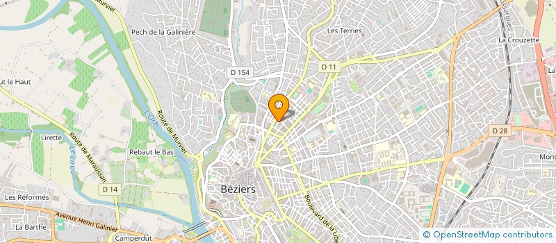 localisation de l'entreprise MADAME MAURICETTE LANCRY  BEZIERS