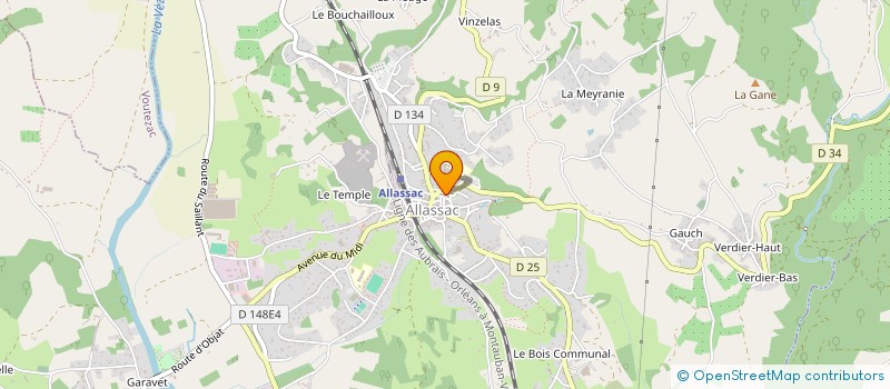 localisation de l'entreprise MADAME MAURICETTE LEBARON  ALLASSAC