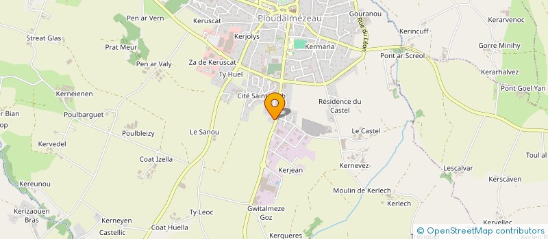 localisation de l'entreprise MADAME MAURICETTE MOREL  PLOUDALMEZEAU