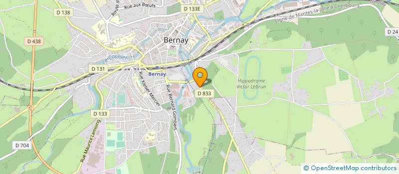 localisation de l'entreprise MADAME MAURICETTE NEGRIE  BERNAY