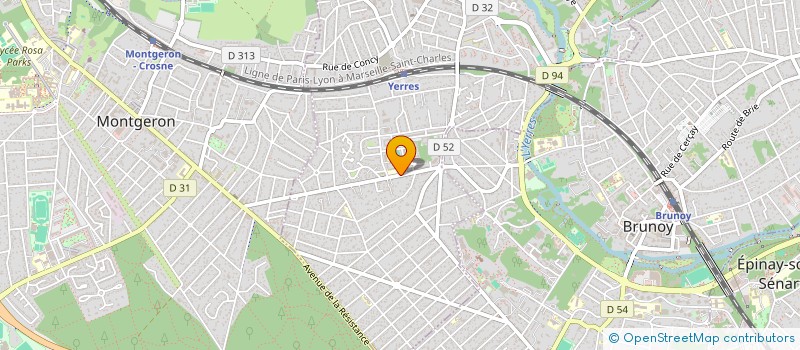 localisation de l'entreprise MADAME MAURICETTE PARRIAUX  YERRES