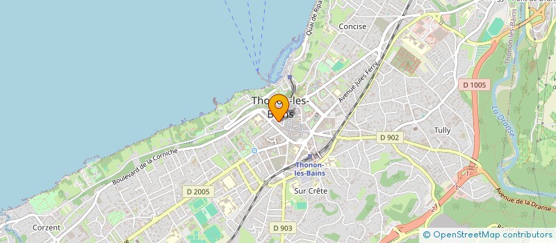 localisation de l'entreprise MADAME MAURICETTE PERTUISET à THONON-LES-BAINS