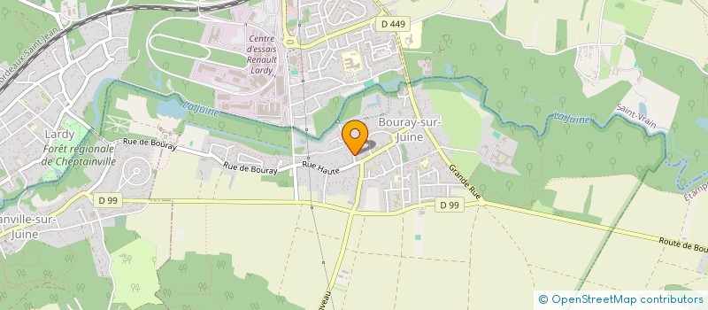 localisation de l'entreprise MADAME MAURICETTE PETIT  BOURAY-SUR-JUINE