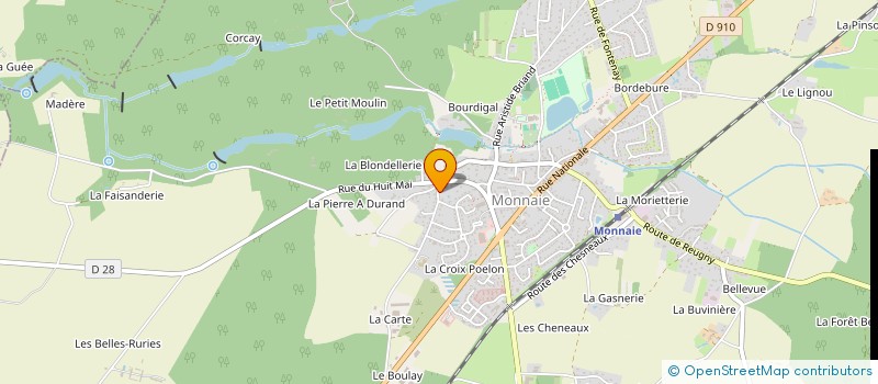 localisation de l'entreprise MADAME MAURICETTE ROUSSELET  SAINT-LAURENT-EN-GATINES