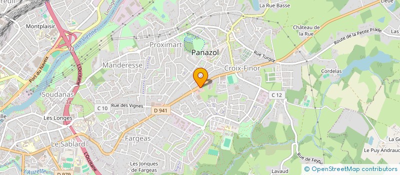 localisation de l'entreprise MADAME MAURICETTE SAUSSURE à PANAZOL