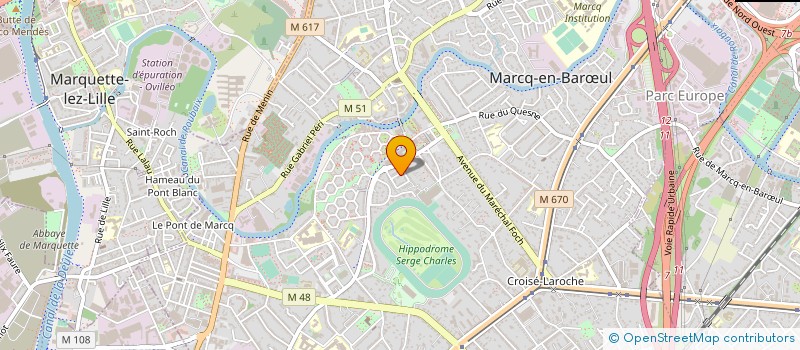localisation de l'entreprise MADAME MAURICETTE SILARD à MARCQ-EN-BARŒUL