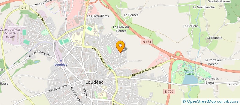 localisation de l'entreprise MADAME MAURICETTE THOMAS à LOUDEAC