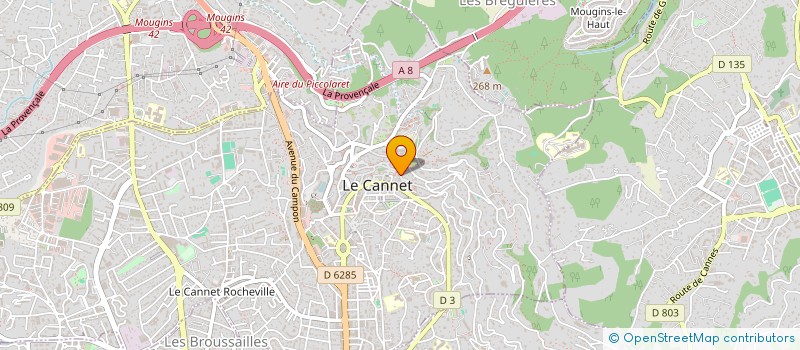 localisation de l'entreprise MADAME MAURICETTE TOSELLO à LE CANNET